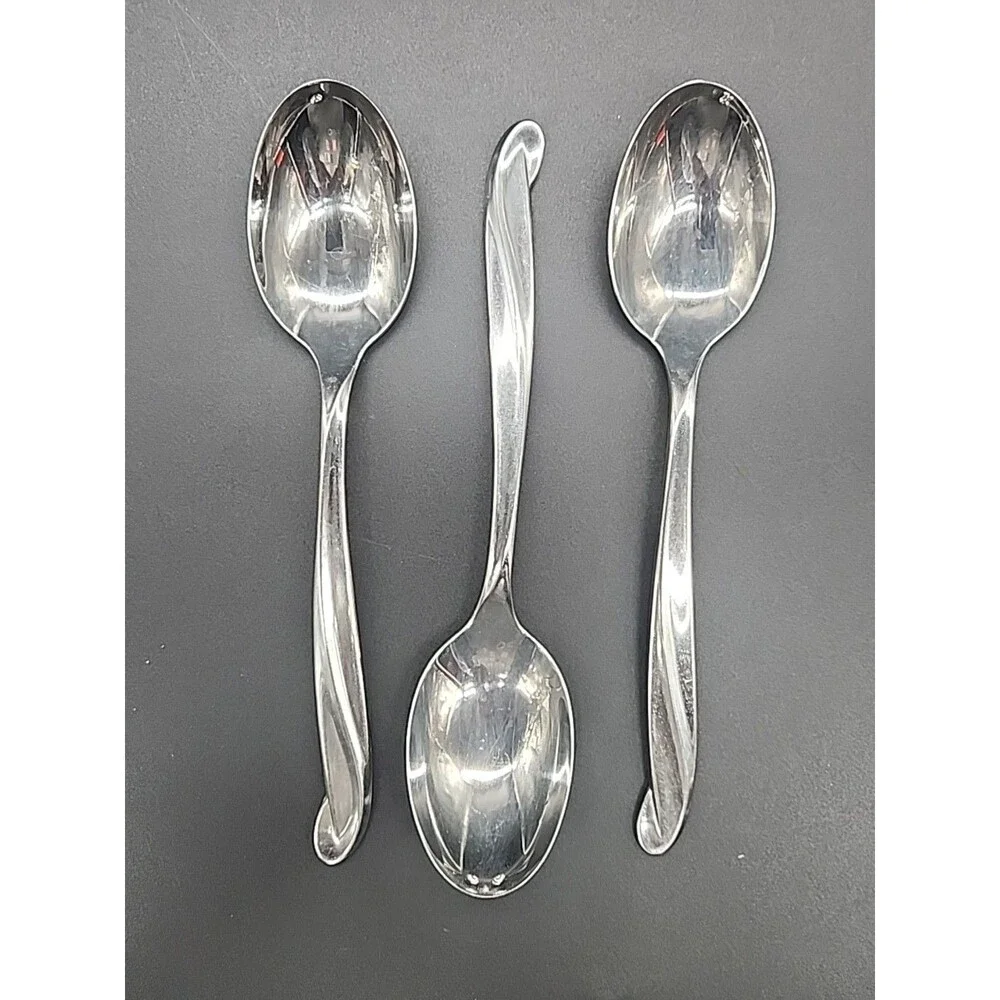 10pcs-International Stainless Flatware 3 Soup 4 Tea Spoons 3 Forks